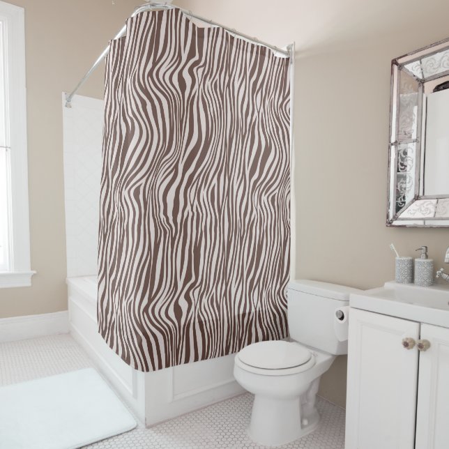 Cream Brown Zebra Print (In Situ)