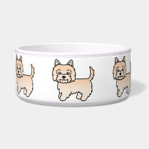 Cream Cairn Terrier Cartoon Dog Illustration