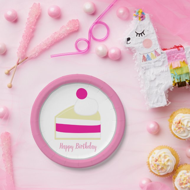 Cream Cake Party Paper Plate (Party)
