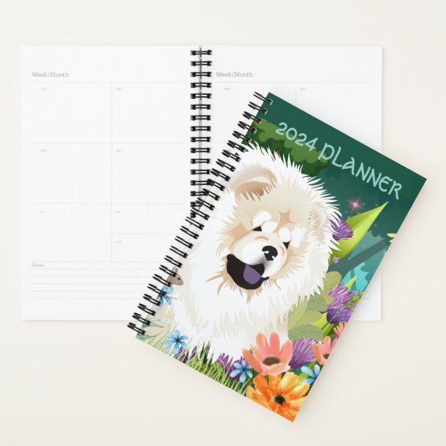 CREAM CHOW 2024 Daily Planner customize text (Display)