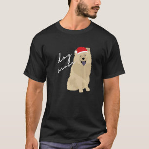 Cream Chow Chow Dog Mom Christmas   T-Shirt