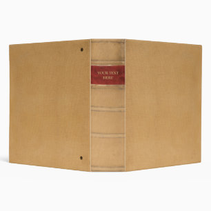 Cream Cloth Law Book Style Binder