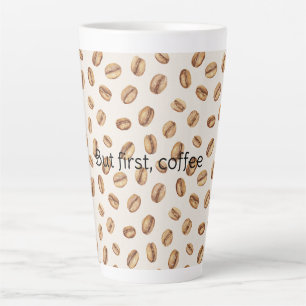 Cream Coffee Beans Latte Mug