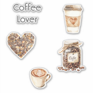 Cream Coffee Heart Cups  