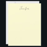 Cream color elegant modern minimalist plain name<br><div class="desc">A perfect design that will work in business or in your private life. A simple,  minimalist,  perfect look. Just for you.</div>