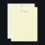Cream color elegant modern minimalist plain name card<br><div class="desc">A perfect design that will work in business or in your private life. A simple,  minimalist,  perfect look. Just for you.</div>