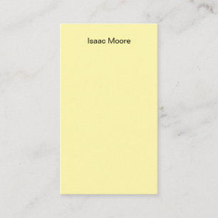 Cream Color Plain Elegant Own Name Enclosure Card