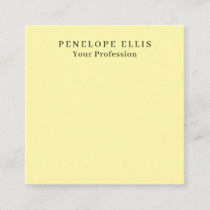 Cream Color Unique Original Classical Professional Enclosure Card