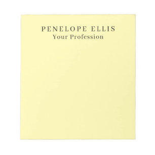 Cream Color Unique Original Classical Professional Notepad