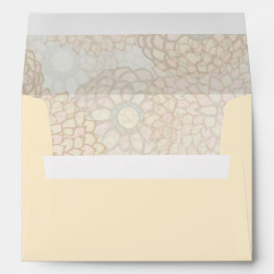 Cream Colour Floral Design Envelopes