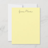 Cream Colour Plain Elegant Script Calligraphy Name