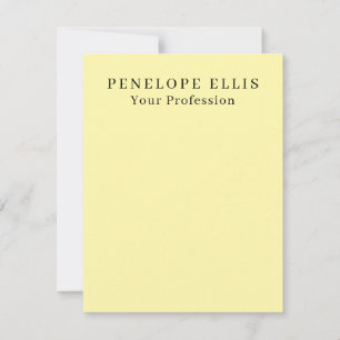 Cream Colour Unique Original Classical Professiona Card
