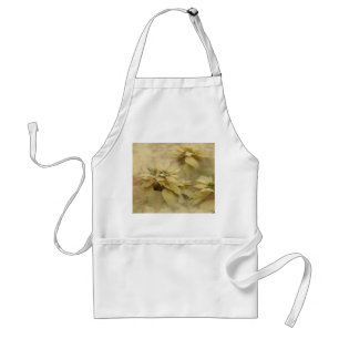 Cream Coloured Poinsettias Digital Art Standard Apron