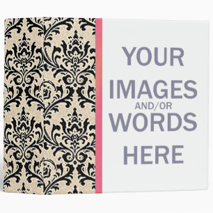 Cream Damask INSERT PHOTO (Size Options) - Binder