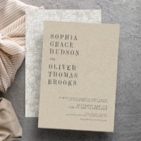Cream Faux Linen & Lace Chic Country Wedding