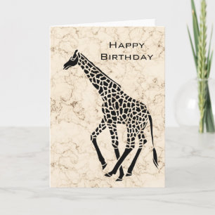 Cream Faux Marble Card