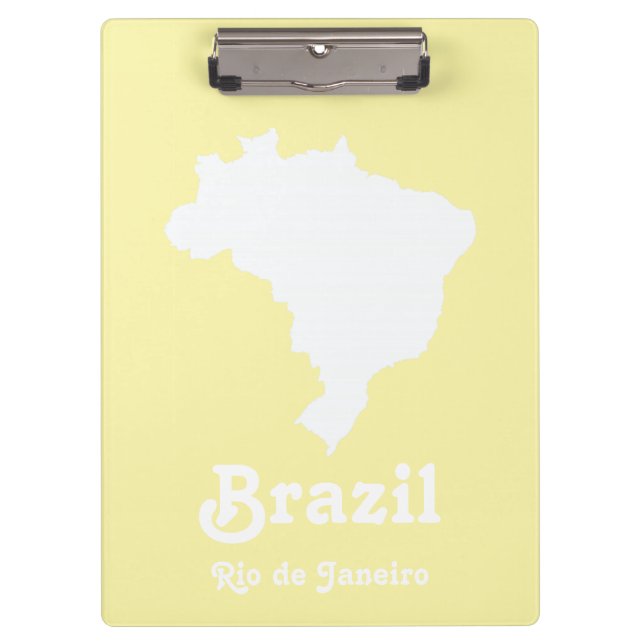 Cream Festive Brazil at Emporio Moffa Clipboard (Front)