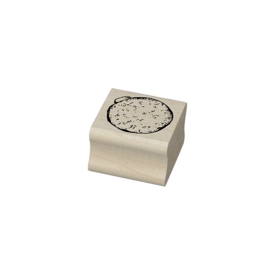 Cream Filled Powdered Doughnut Doughnut Foodie Rubber Stamp