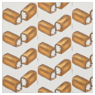 Cream-Filled Snack Cake Cakes Dessert Junk Food Fabric