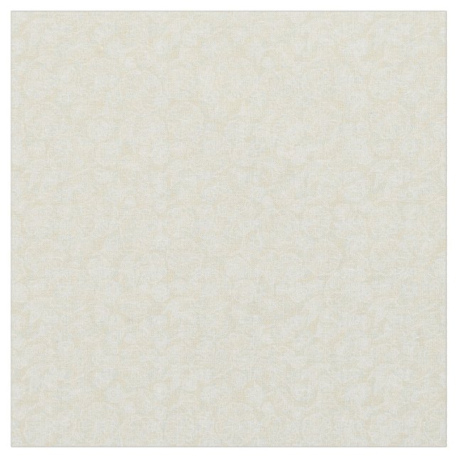 Cream Floral Fabric (Close Up)