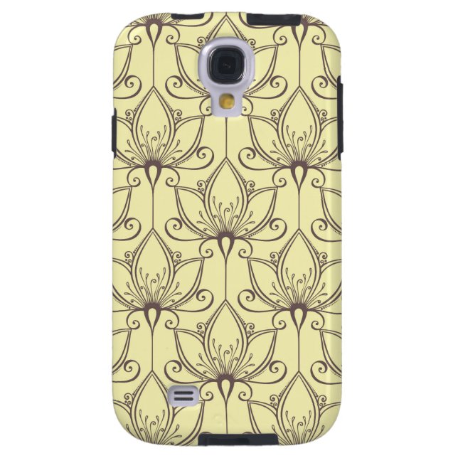 Cream Floral Pattern Case-Mate Samsung Galaxy Case (Back)
