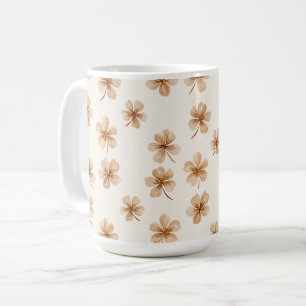 Cream Flowers Coffee Mug