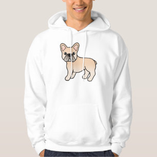 Cream French Bulldog Cute Cartoon Dog Hoodie