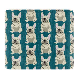 Cream French Bulldog Cutting Board