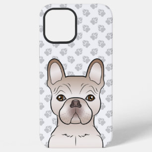Cream French Bulldog / Frenchie Head & Paws iPhone 12 Pro Max Case