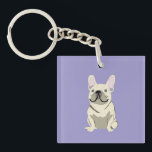 Cream French Bulldog,  Keychain<br><div class="desc">Cream French Bulldog, </div>