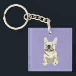 Cream French Bulldog,  Keychain<br><div class="desc">Cream French Bulldog, </div>