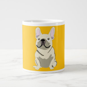 Cream French Bulldog Large Coffee Mug