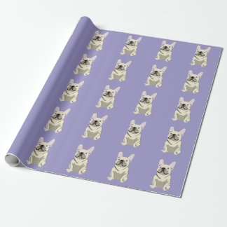 Cream French Bulldog, Wrapping Paper