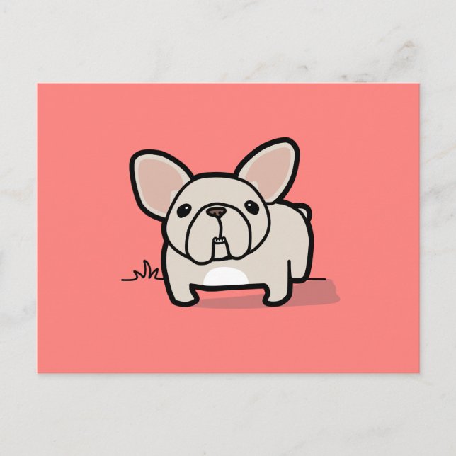 Cream Frenchie Postcard (Front)