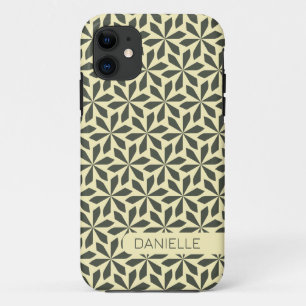 cream geometric pattern  iPhone 11 case
