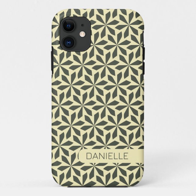 cream geometric pattern  Case-Mate iPhone case (Back)