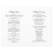 Cream Gold Floral Greenery Wedding Programs