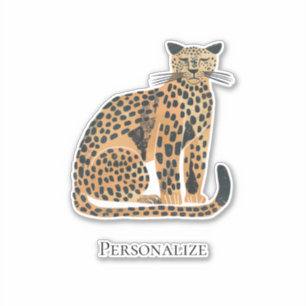 Cream Gold Leopard Animal