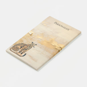 Cream Gold Leopard Animal Post-it Notes
