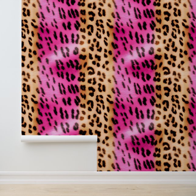 Cream Gold Pink Leopard   Wallpaper (Application)