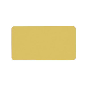 Cream Gold Solid Color Label