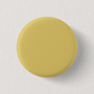 Cream Gold Solid Colour 1 Inch Round Button