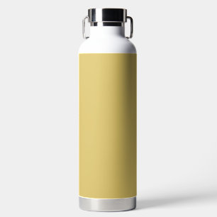 Cream Gold Solid Colour Water Bottle