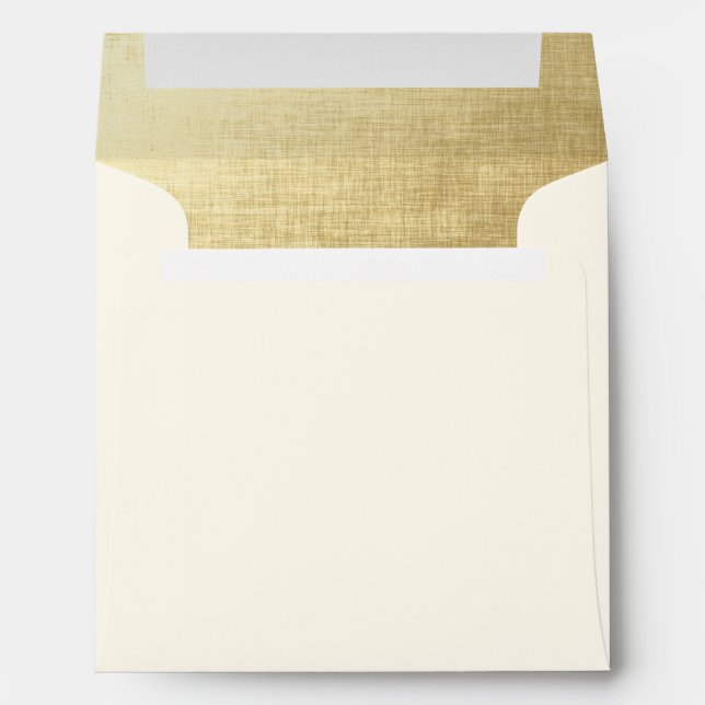 Cream Gold Thanksgiving Envelopes (Back (Bottom))