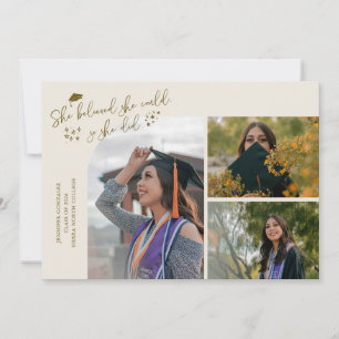 Cream Graduate She Believed Multi Photo Announcement