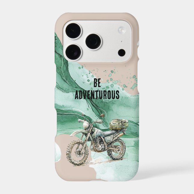 Cream Green Motorcycle Adventure (Back)