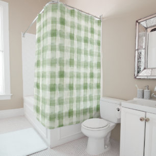 Cream Green Plaid  