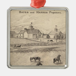 Cream Hill Stock Farm in Shoreham Vermont Metal Ornament