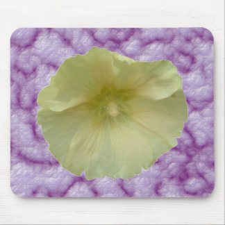 Cream Hollyhock Mousepad