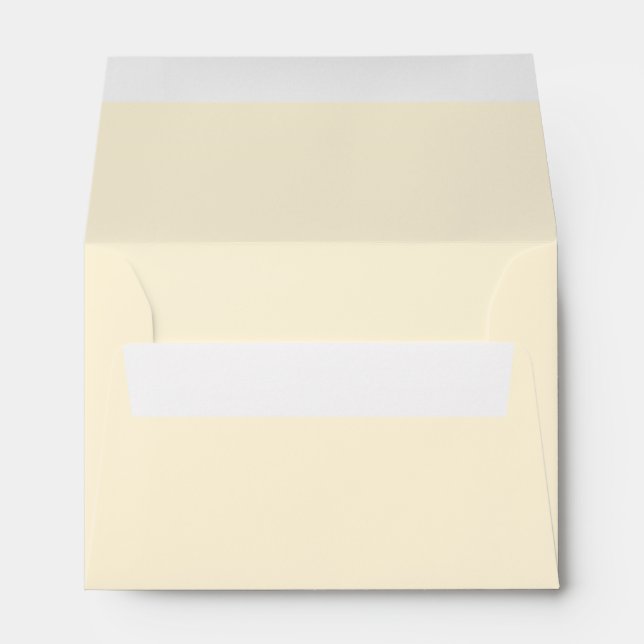 Cream Ivory Beige Off White A6 4x6 Inside Colour Envelope (Back (Bottom))